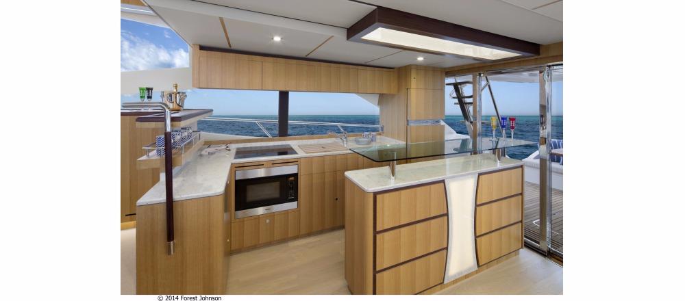 Manufacturer Provided Image Of This Boat New: Dyna Yachts 60 Galley