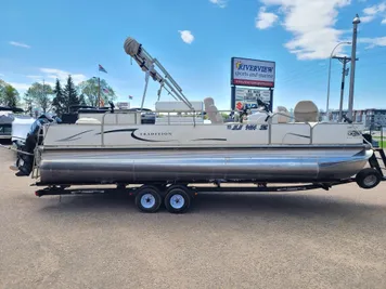 2008 Tradition 2285FT Tritoon With A Mercury 200HP Verado & Trailer