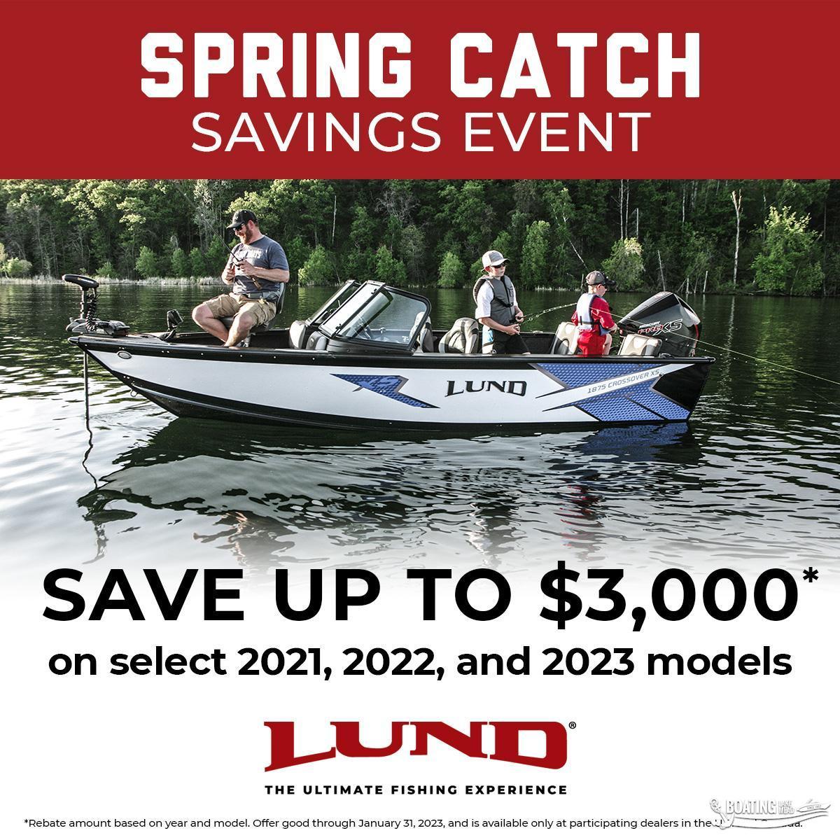 2023 Lund 1650 Rebel XL Sport w/90HP, Deluxe Trailer Display