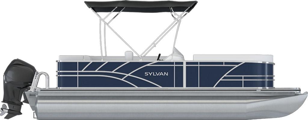 2024 Sylvan 820 PARTY FISH 90HP VMAX BUNK TRAILER