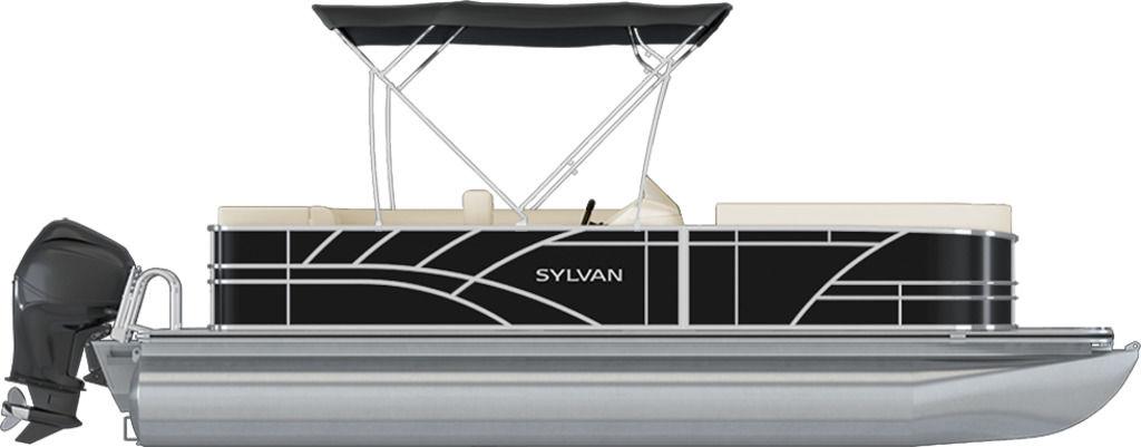 2024 Sylvan 822 PARTY FISH 115HP VMAX BUNK TRAILER