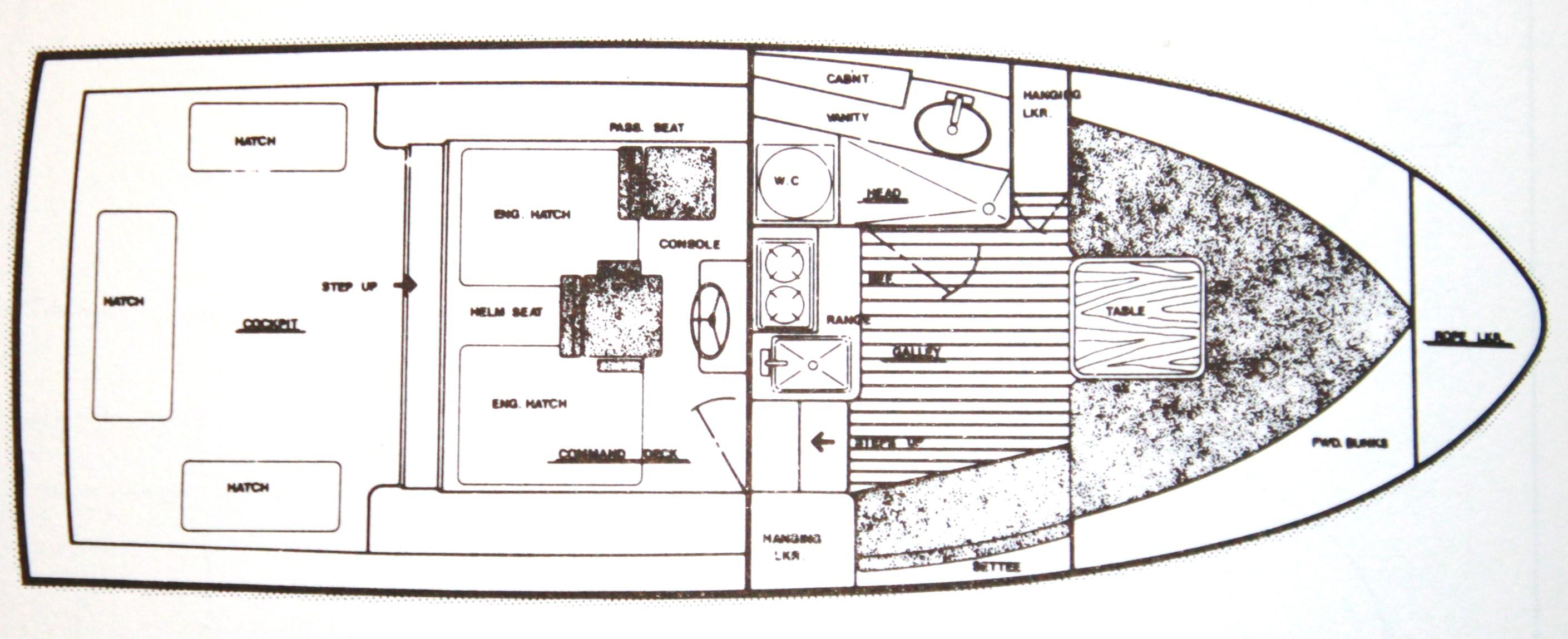 Cabin and Cockpit Layout Drawing