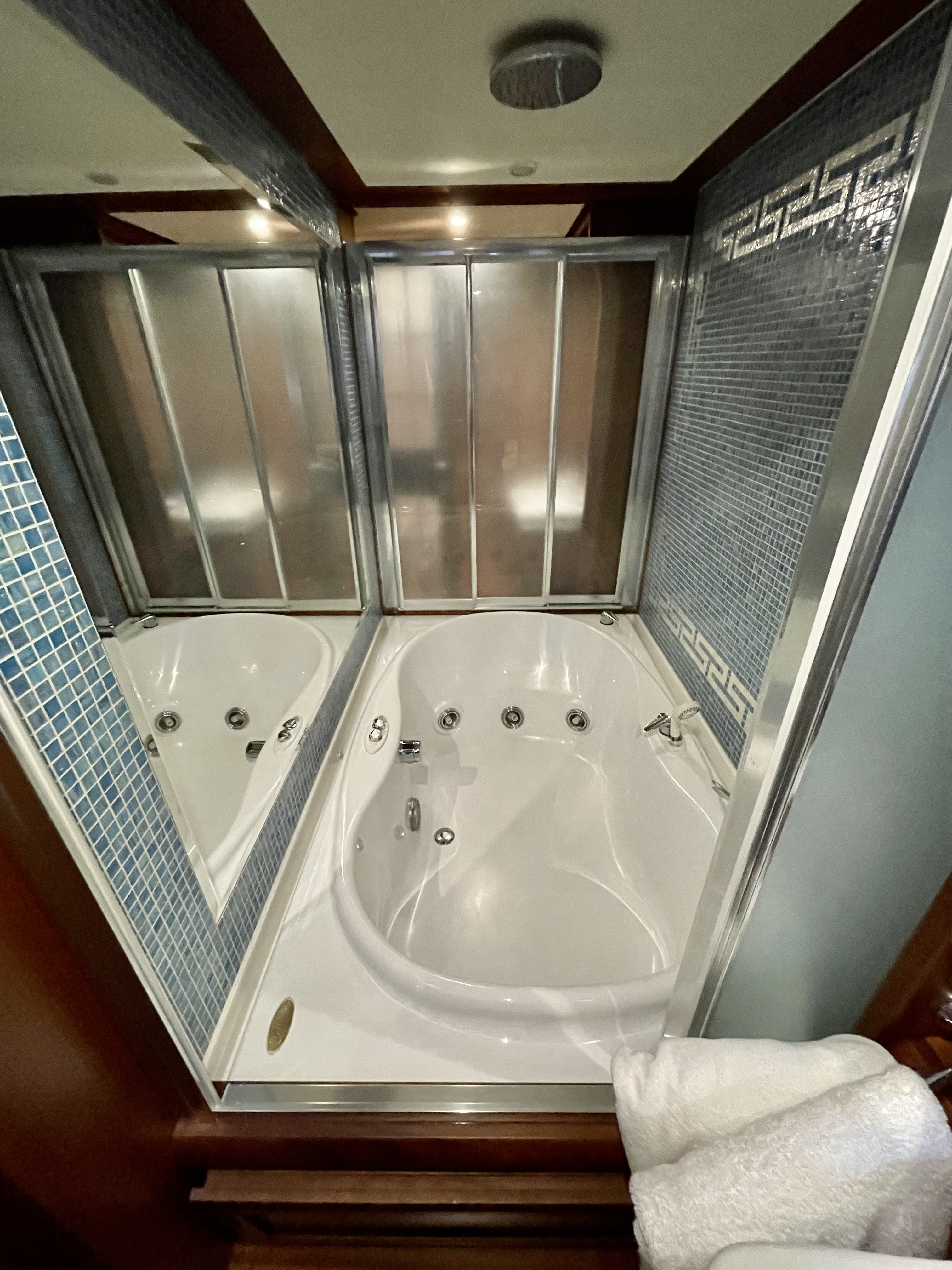 Master cabin shower and tub