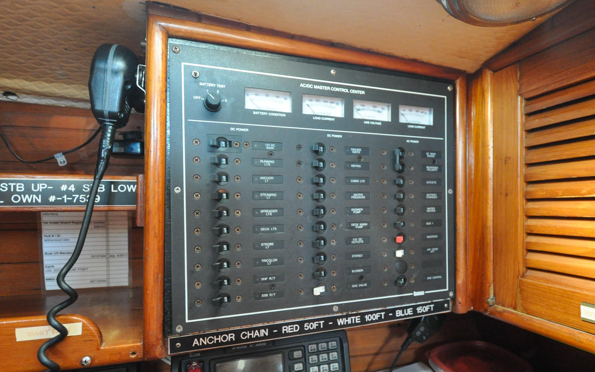 Mason 43 - Moxie - Navigation Station - Electrical Distribution Panel