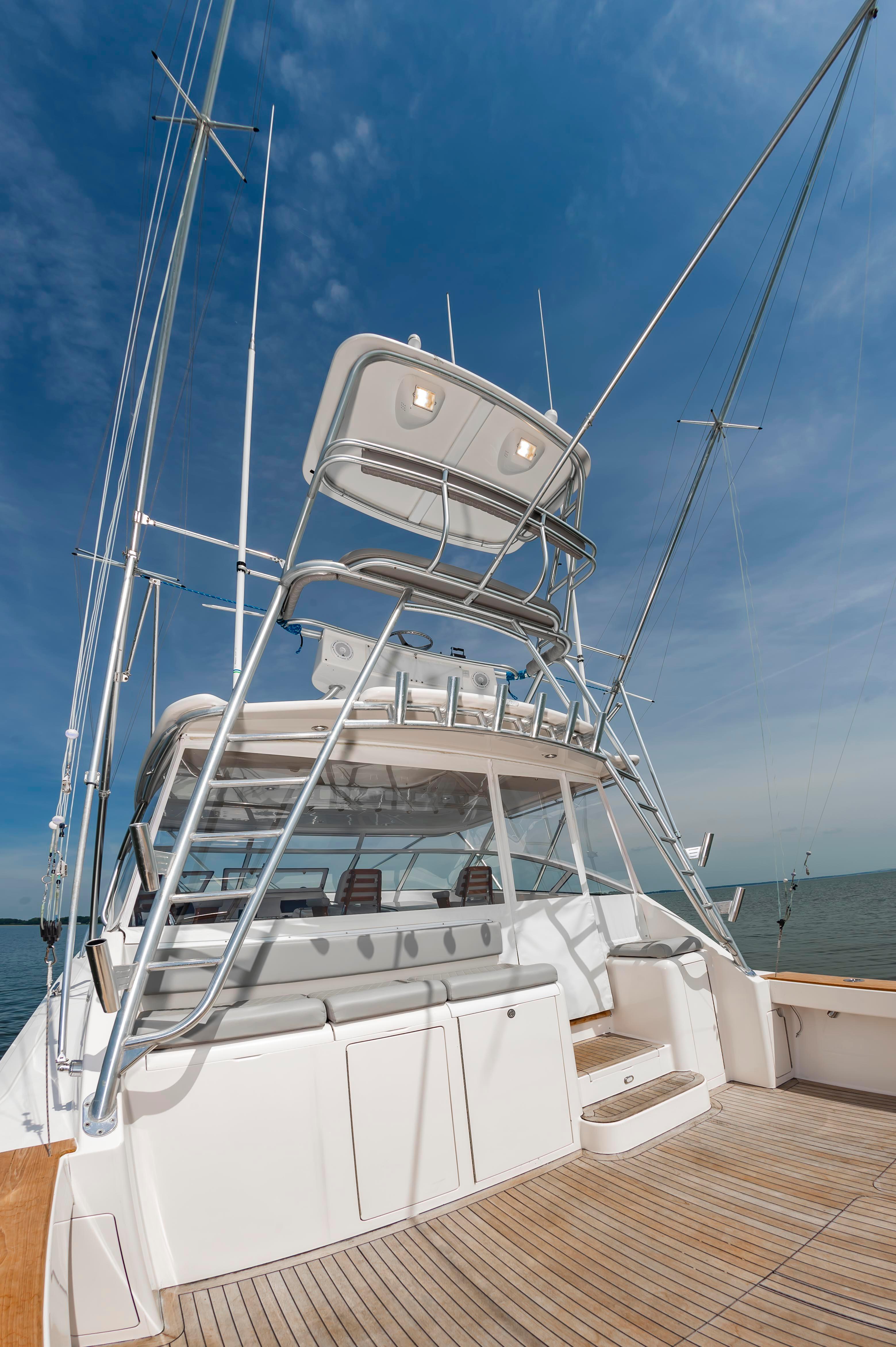2006 Viking 45 Express "Cool Blue", tower view 2