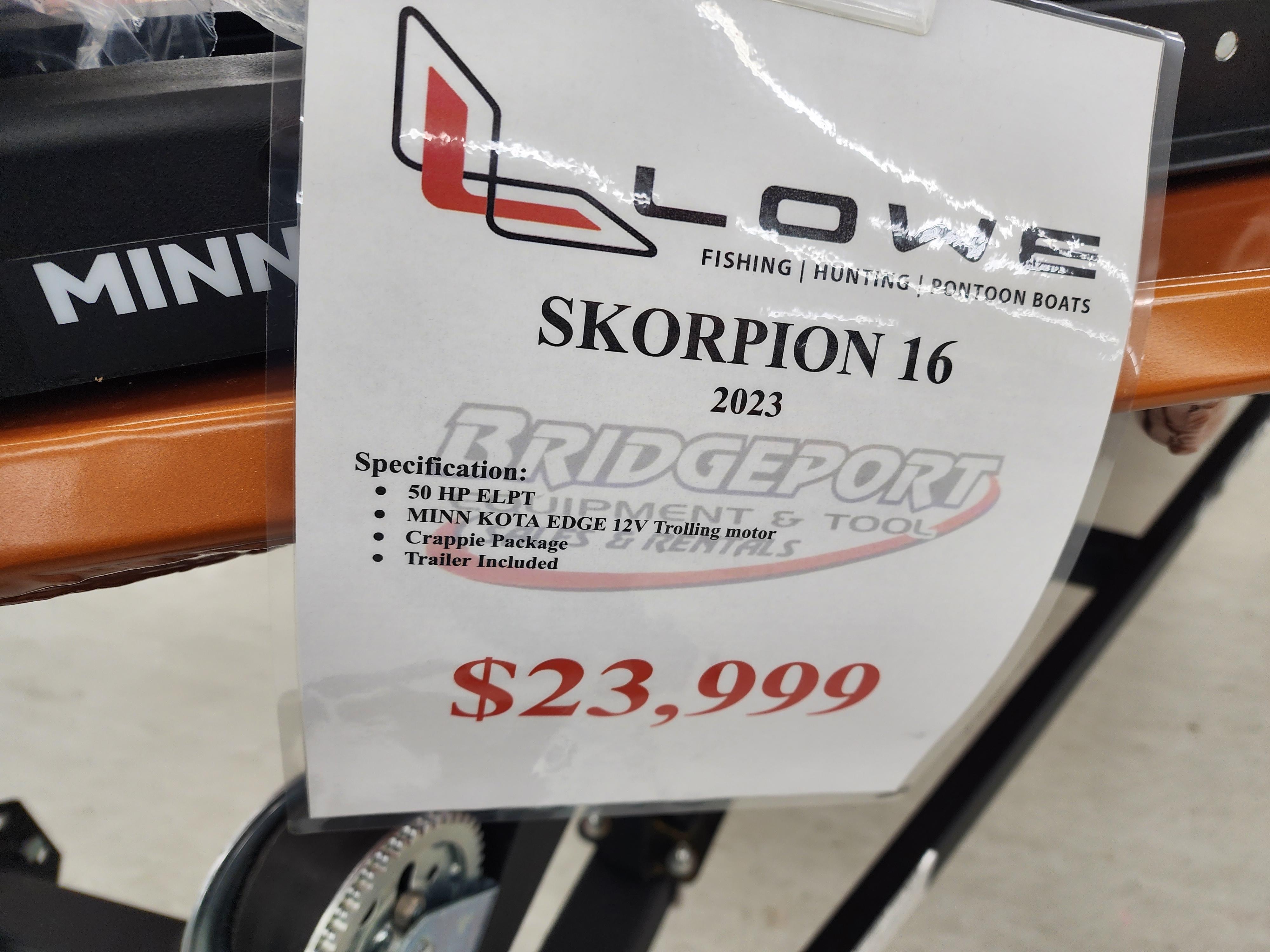 2023 Lowe Skorpion 16