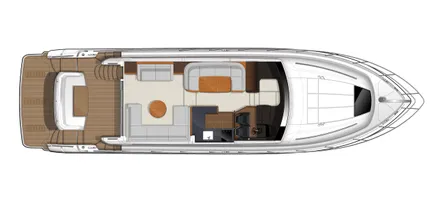 Manufacturer Provided Image: Princess Flybridge 56 Motor Yacht Upper Accommodation Layout