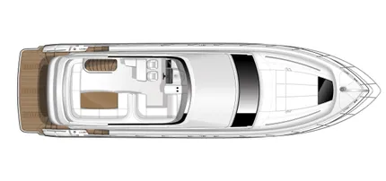 Manufacturer Provided Image: Princess Flybridge 56 Motor Yacht Flybridge Layout