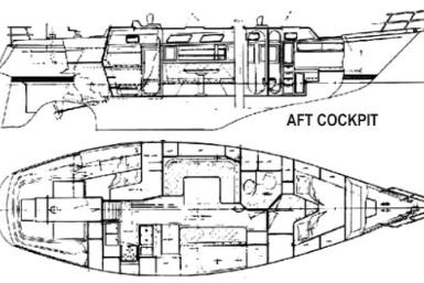 1986 Bristol 41.1 Aft Cockpit