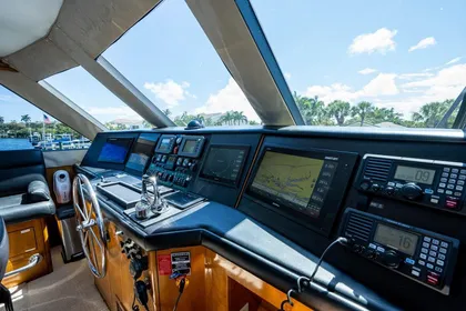 2004 Hatteras Enclosed Bridge