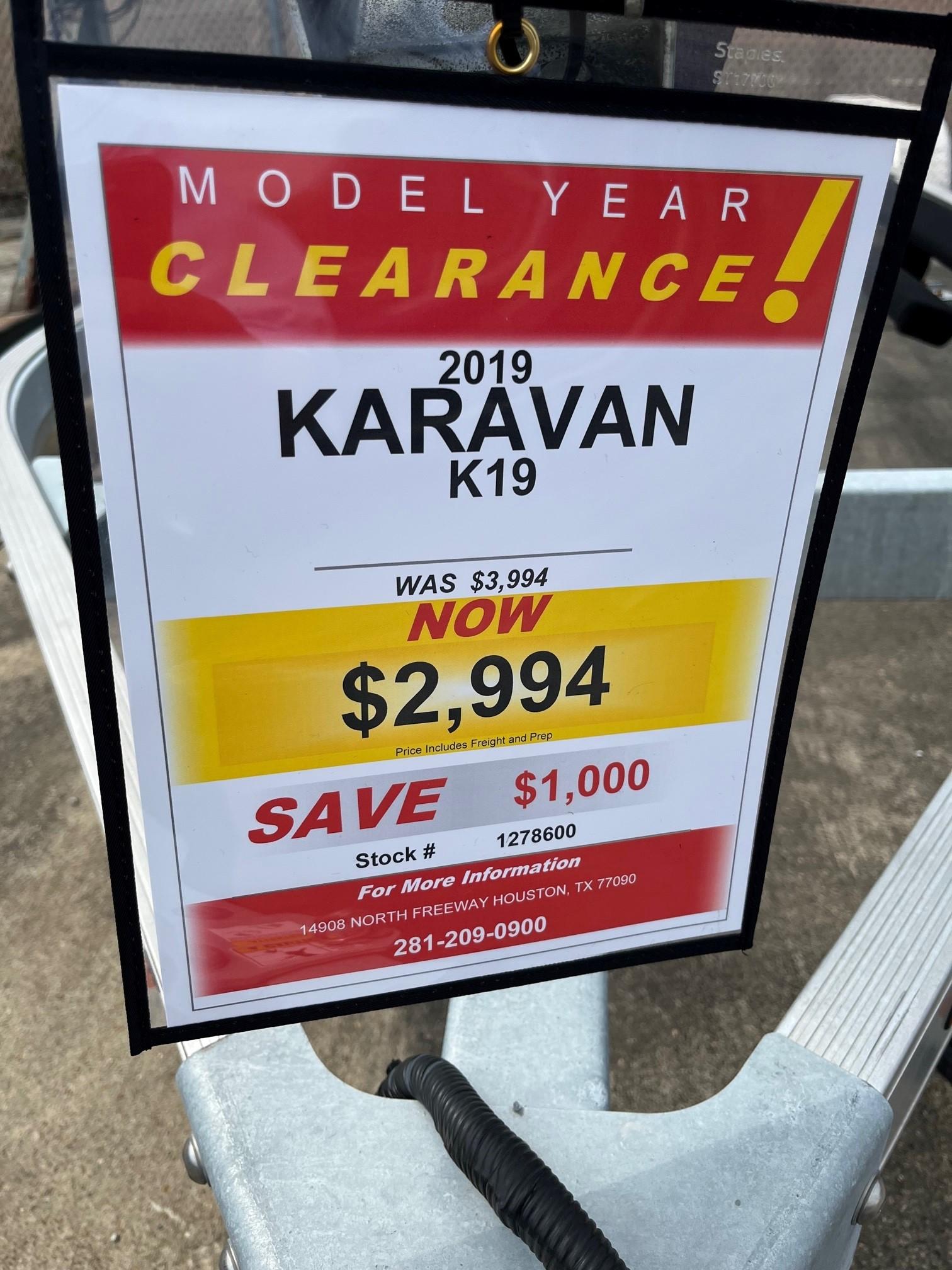 2019 Trailer Karavan K19