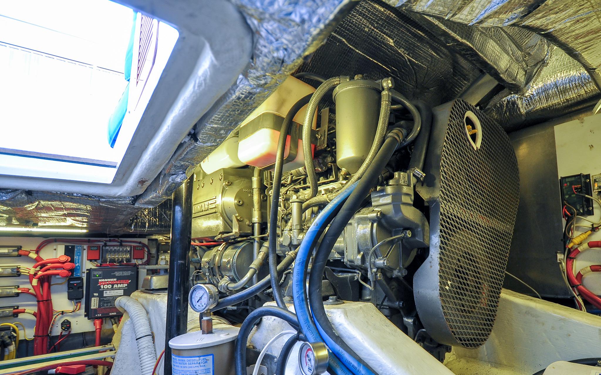 Hinckley Talaria 40 - Jubilee - Engine Compartment - Port Engine