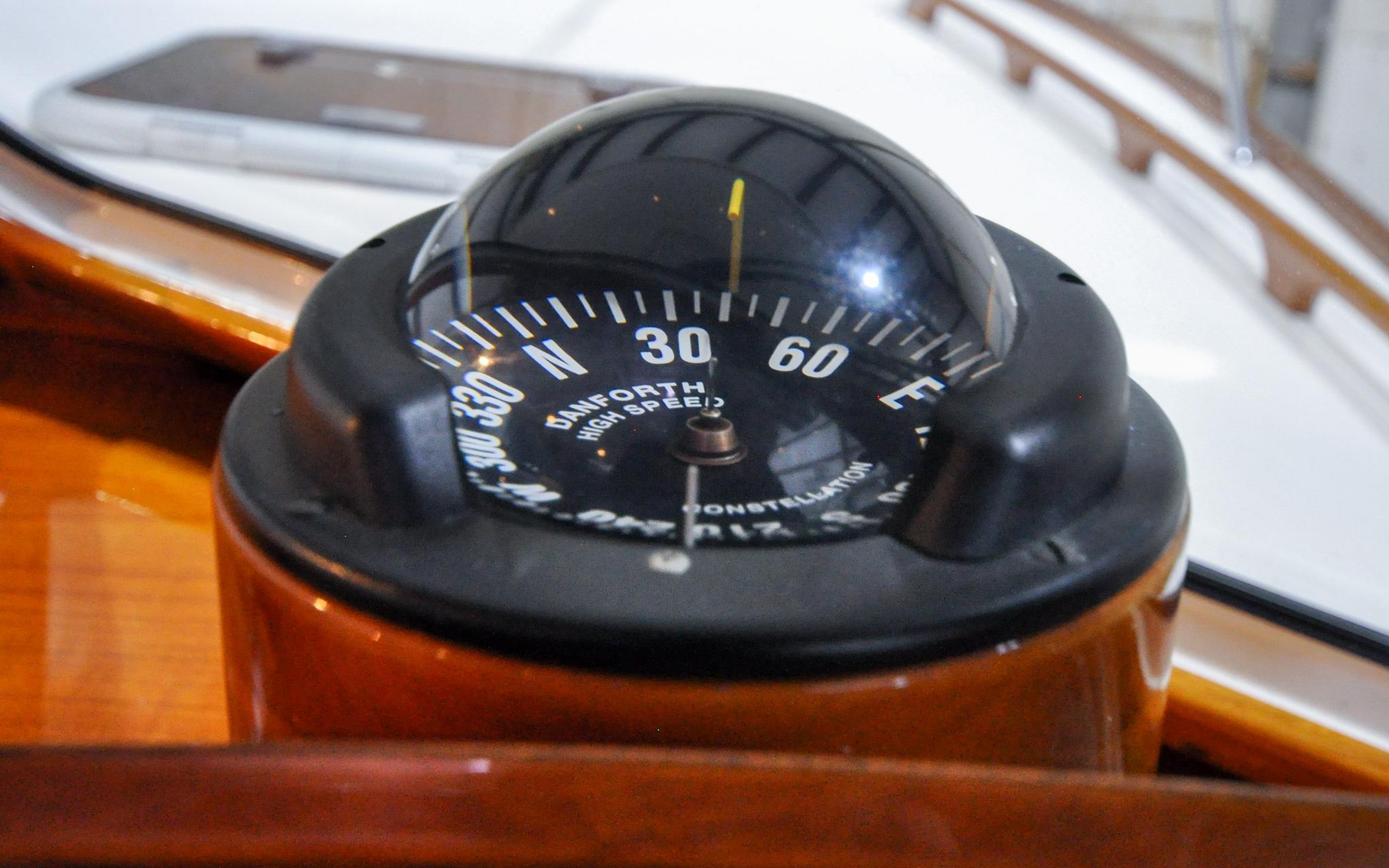 Hinckley Talaria 40 - Jubilee - Pilothouse - Helm Station  - Ships Compass