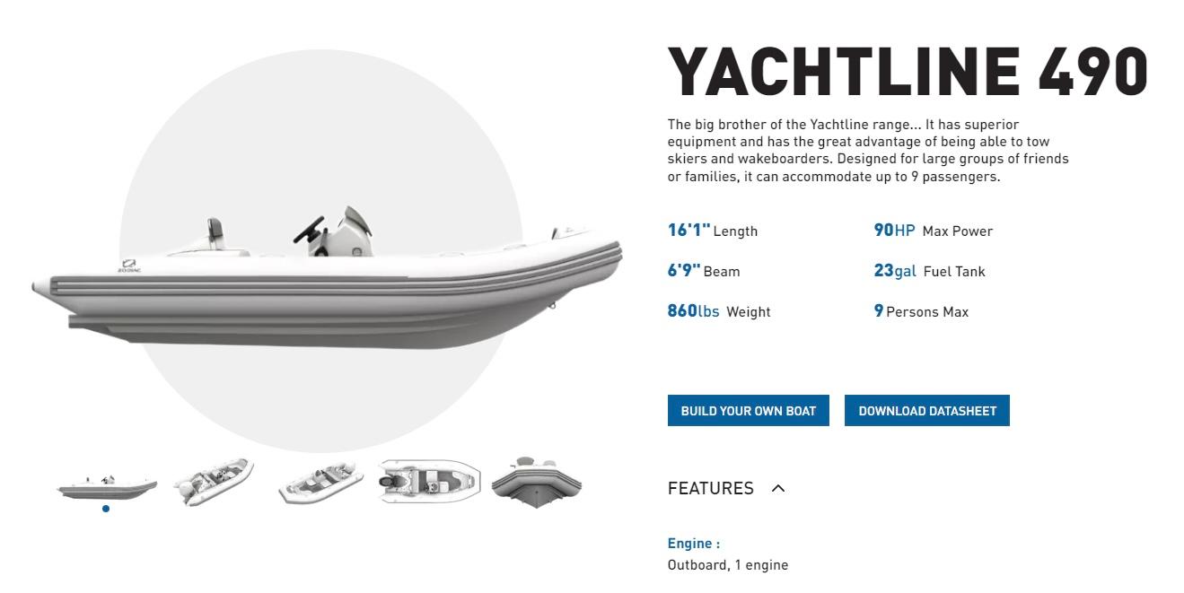 2021 Zodiac Yachtline 490