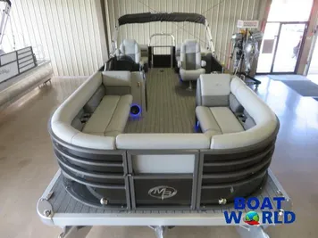 2023 Montego Bay ST8522 BR Quad Lounger Tritoon Pontoon & Honda 4-S