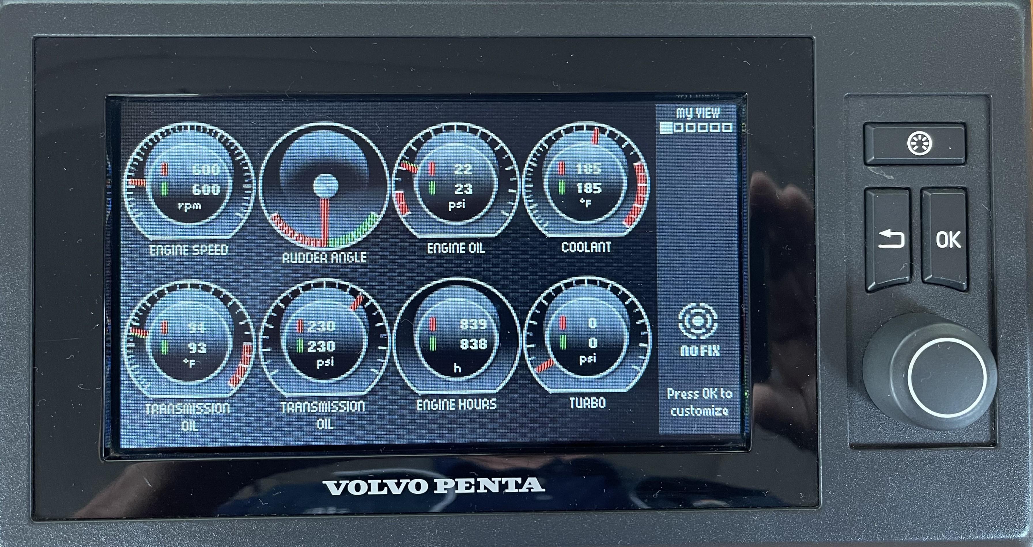 Volvo engine instrumentation