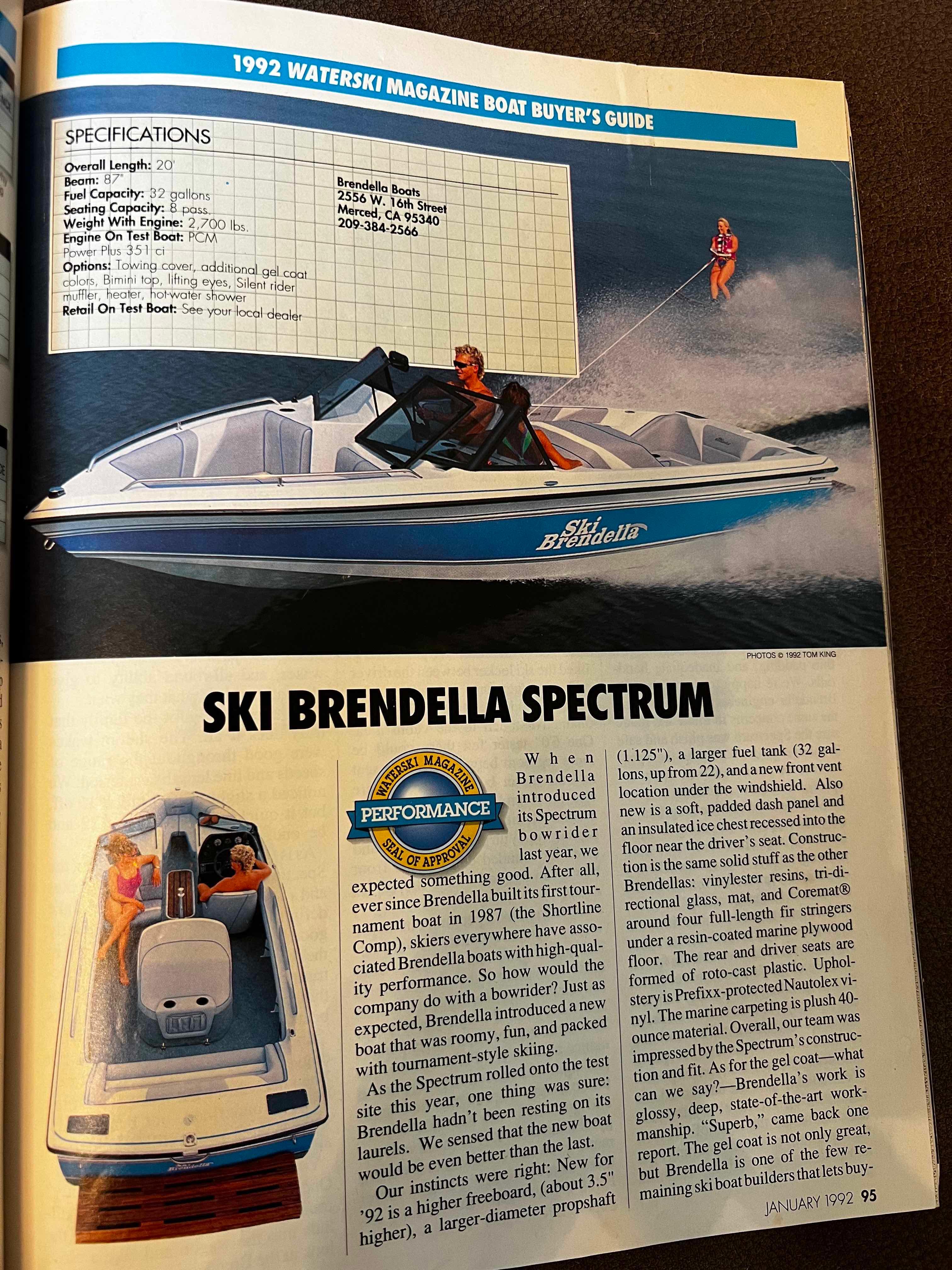 1992 Ski Brendella Spectrum
