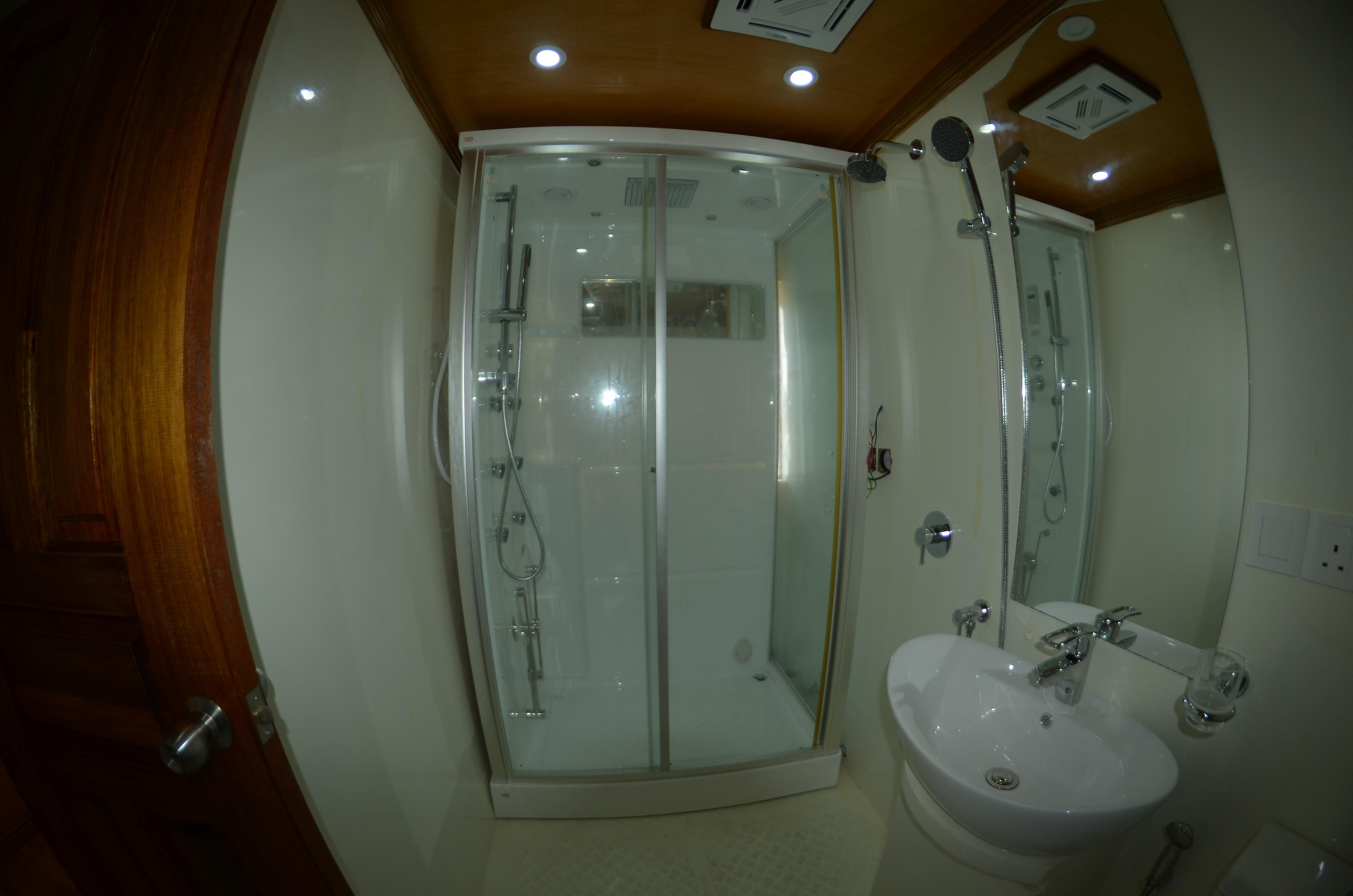 Custom 110 Motor Yacht VIP Head and Shower