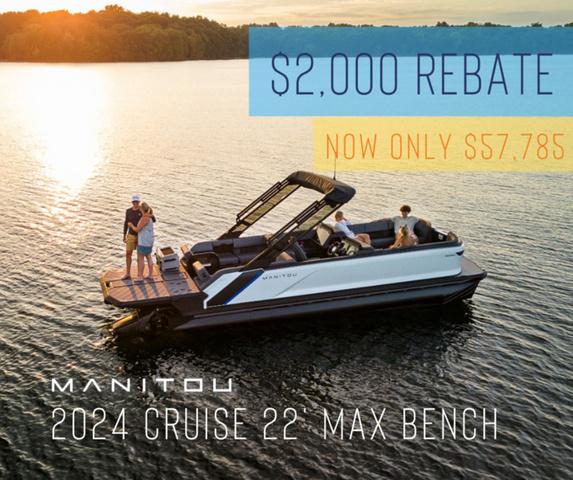 2024 Manitou Cruise 22 Max Bench