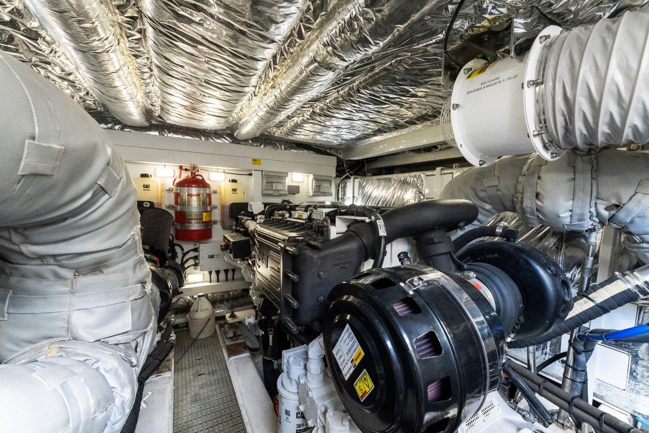 2015 60 Princess Flybridge Plane 2 Sea Engine Room
