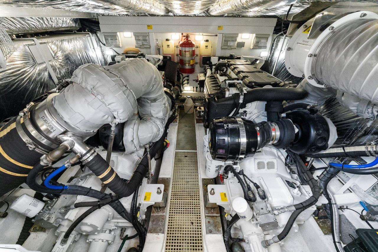 2015 60 Princess Flybridge Plane 2 Sea Engine Room