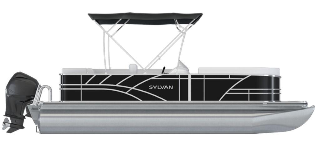 2024 Sylvan 822 PARTY FISH 90HP VMAX BUNK TRAILER
