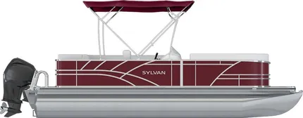 2024 Sylvan 820 LZ 90HP VMAX BUNK TRAILER
