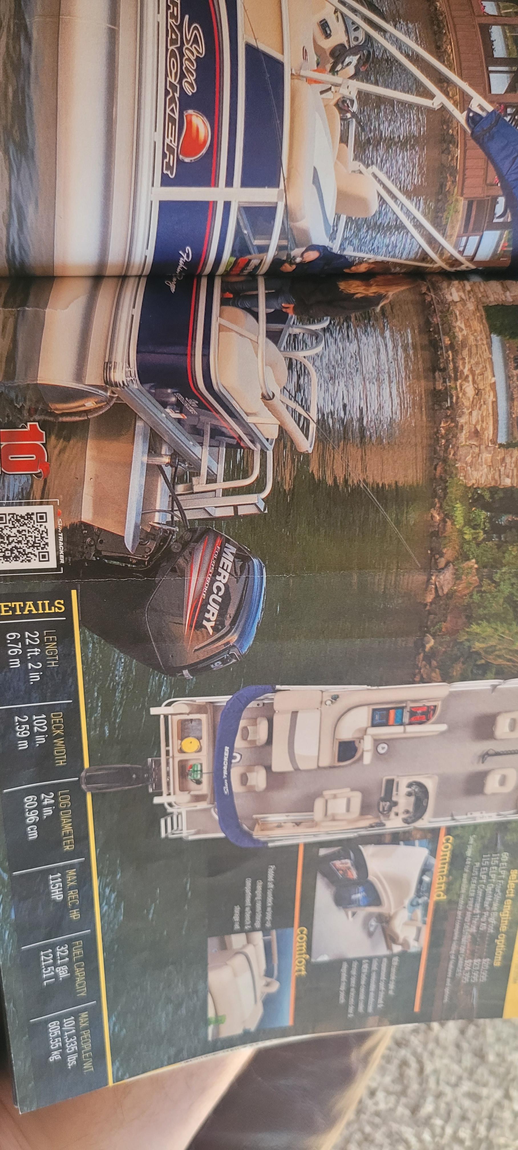 2015 Sun Tracker Fishin' Barge 22 DLX