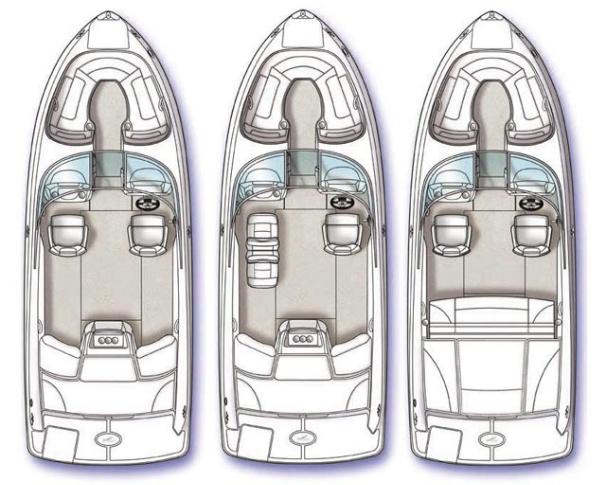 Manufacturer Provided Image: Optional deck layouts.
