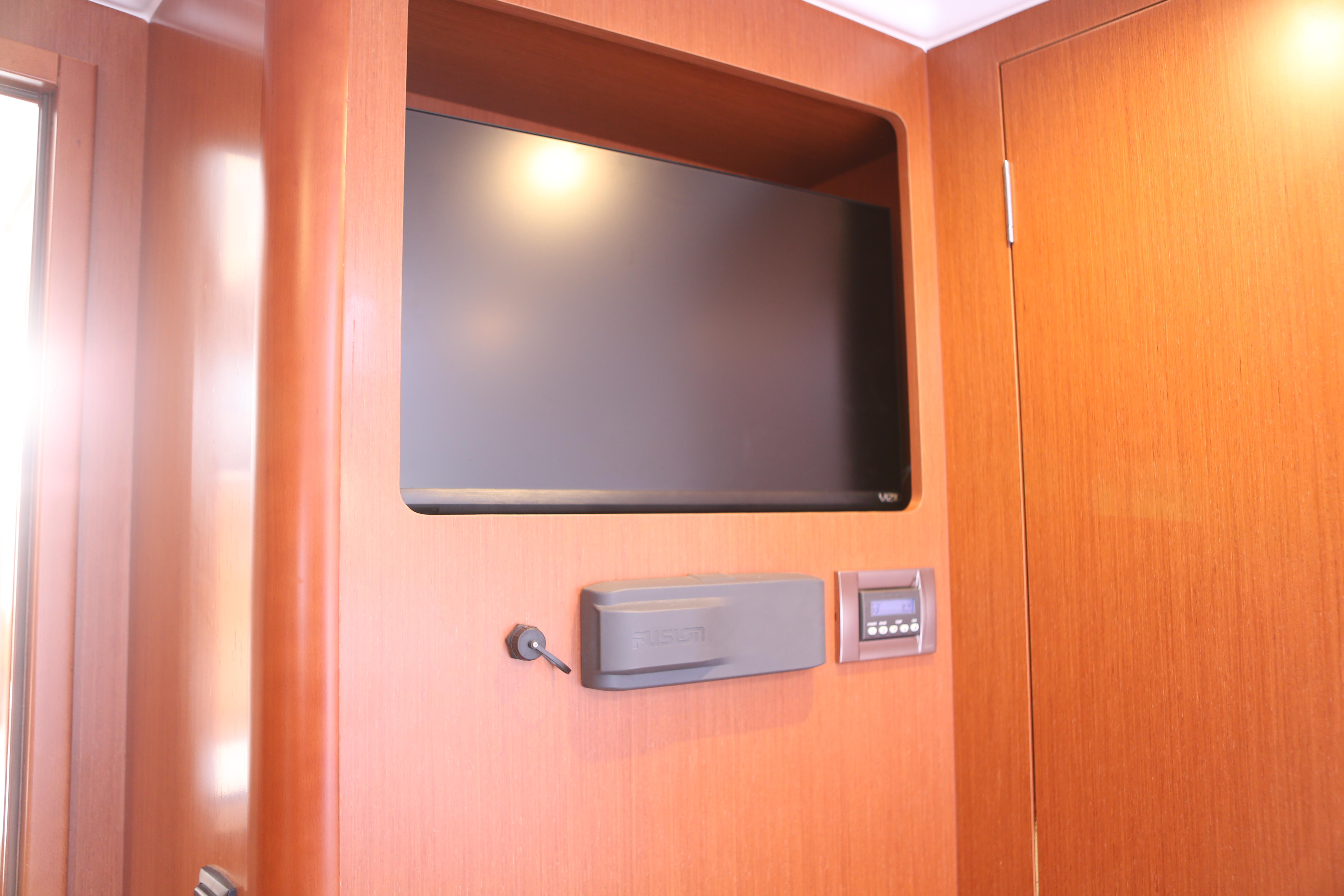 New TV in forward cabin