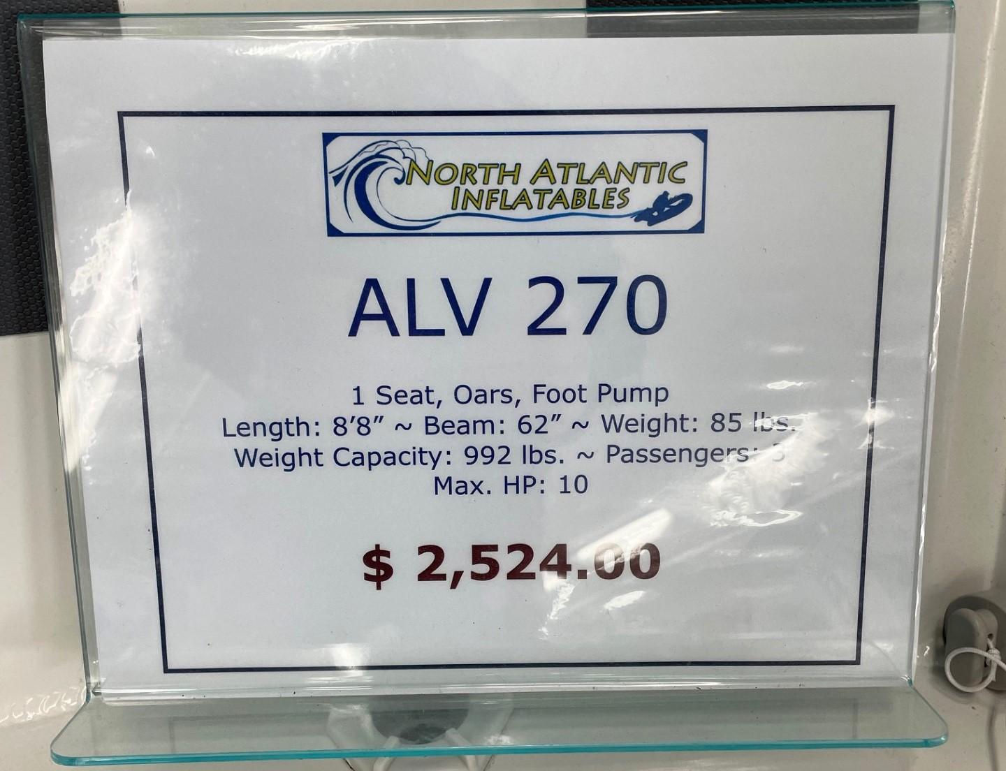 2022 North Atlantic Inflatables ALV270