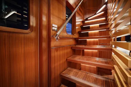 Stairs to Pilothouse