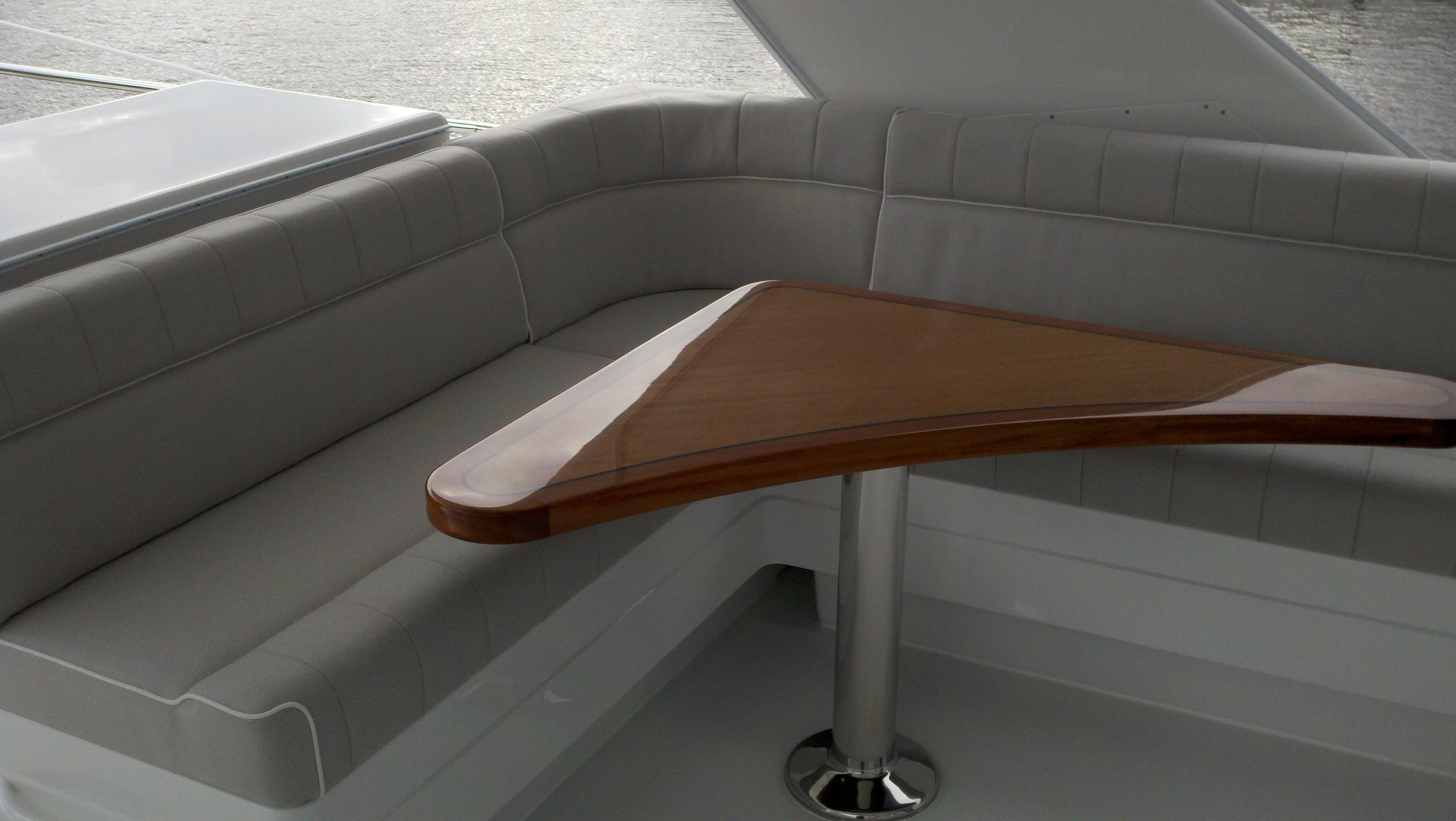 Flybridge seating and custom Release table