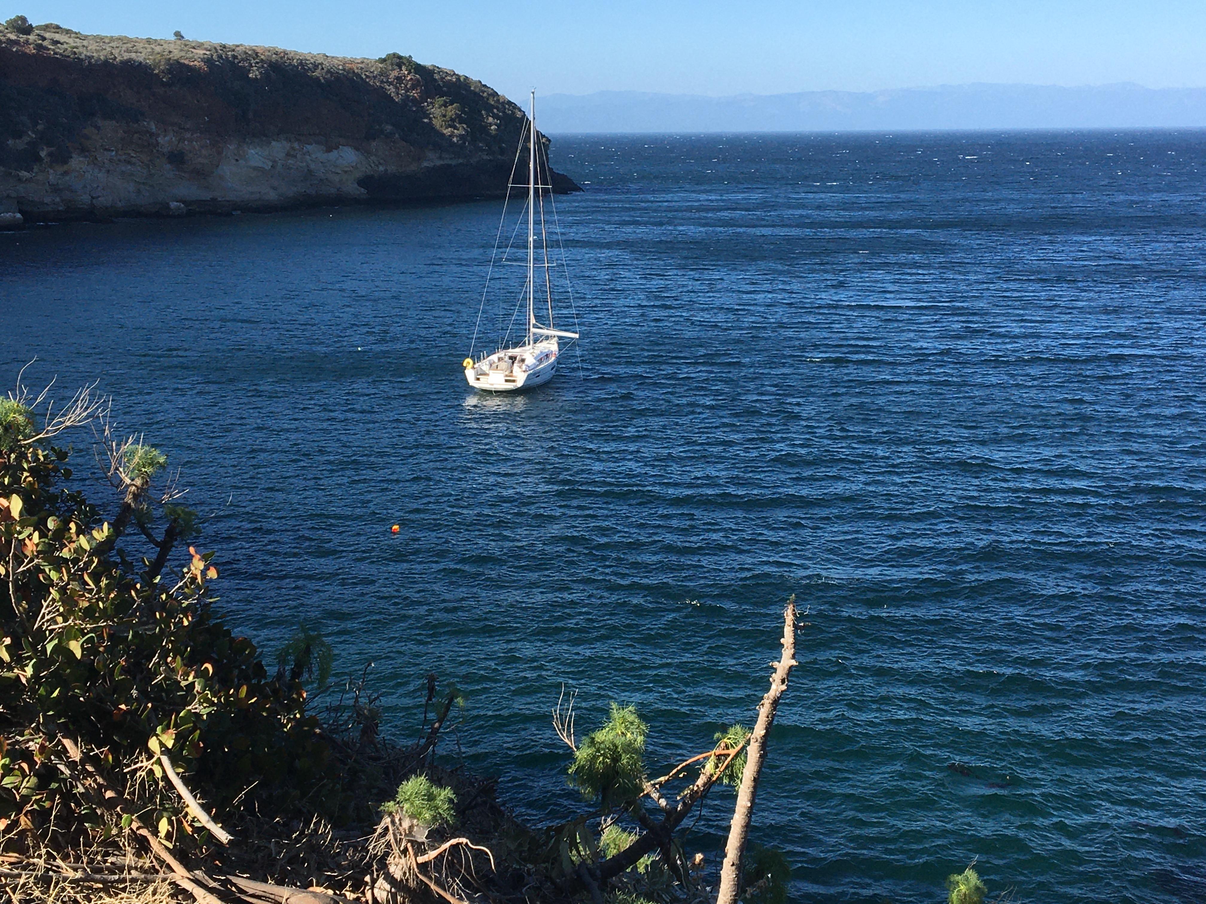 At Anchor. Catalina Islands.