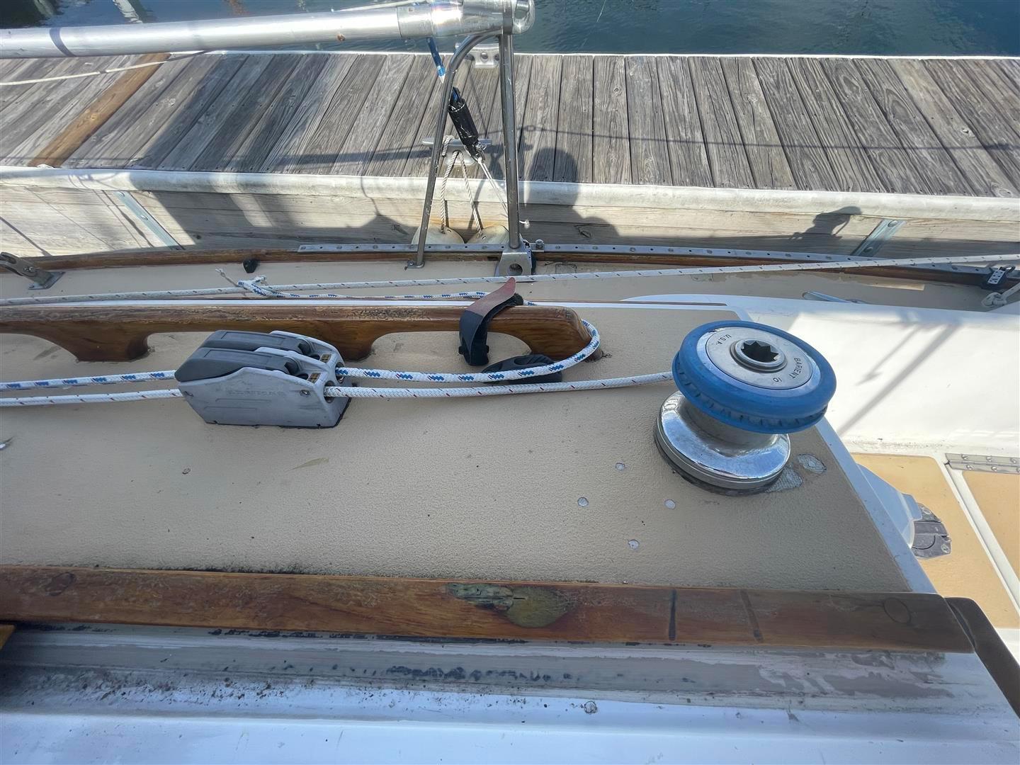 Starboard Sheet Stoppers and Winch