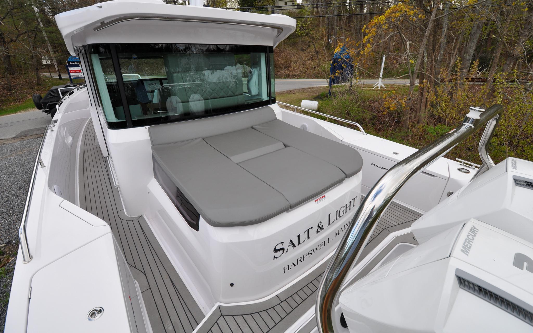 Axopar 37XC - Salt and Light - Deck - Aft Cabin with Sun Pad