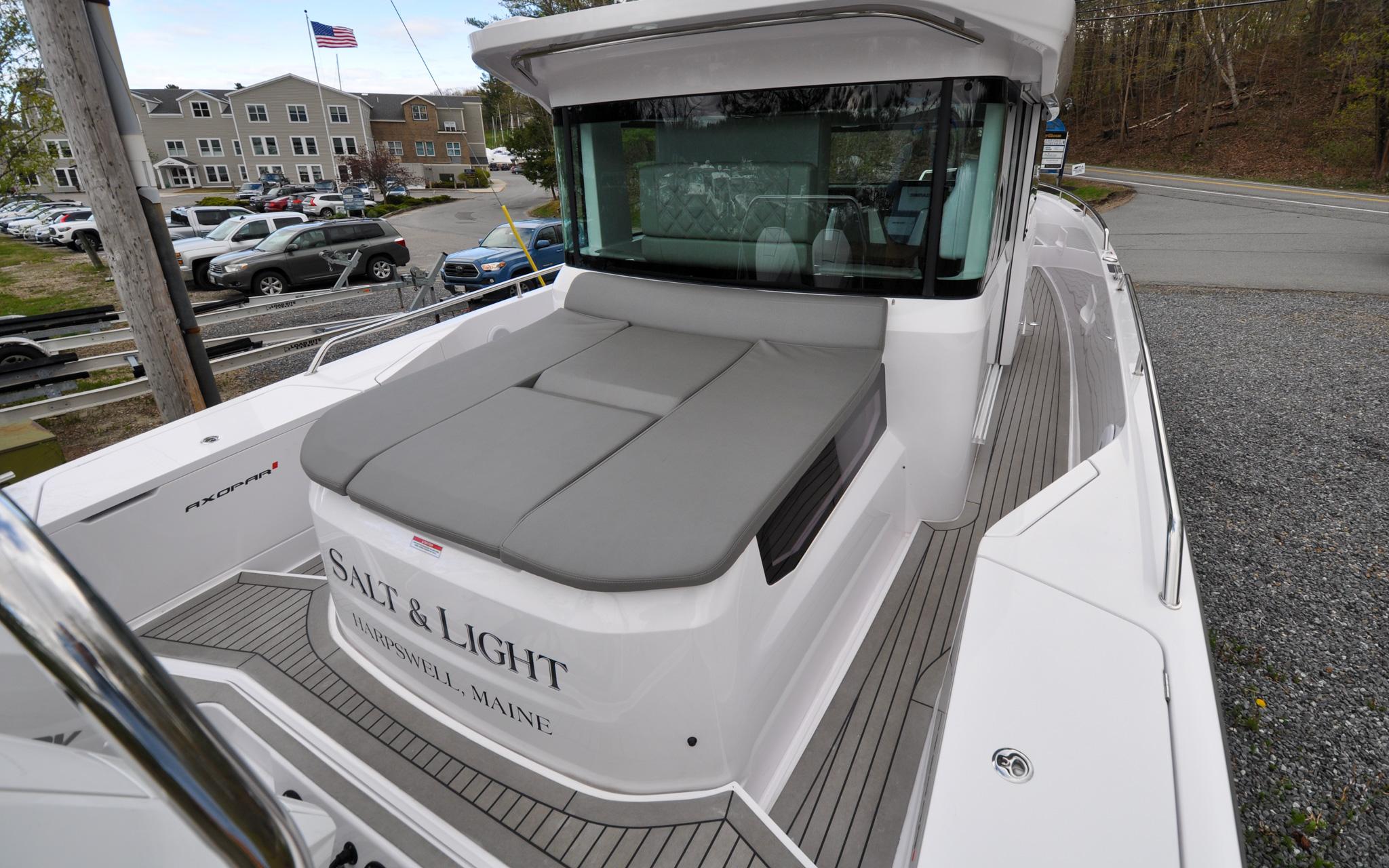 Axopar 37XC - Salt and Light - Deck - Aft Cabin with Sun Pad