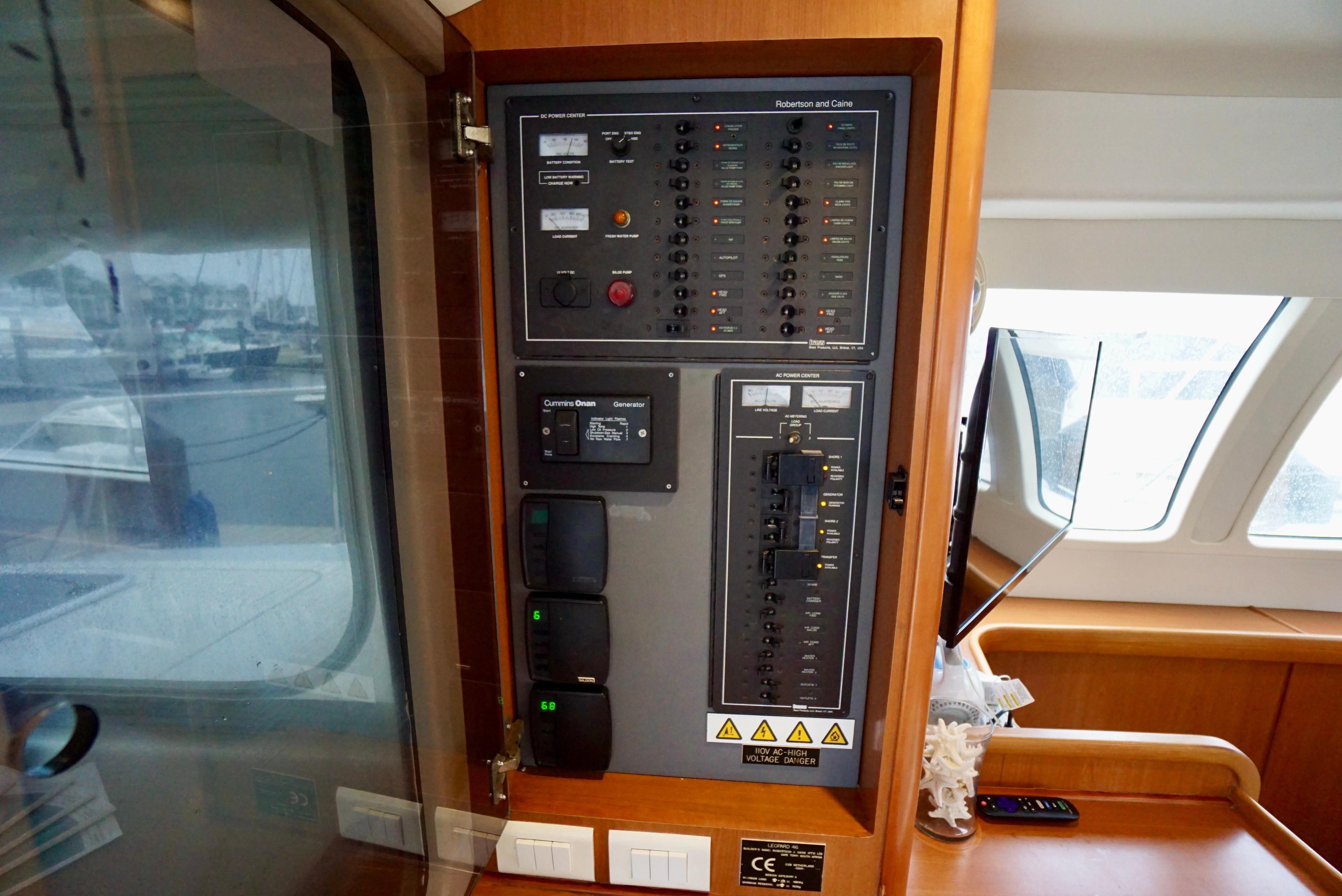 Leopard 47 PowerCat Whensday-Electrical Panel