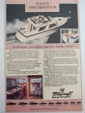 1987 Tollycraft 30' Sport Cruiser