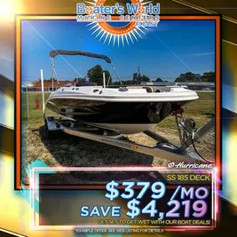 2023 Hurricane SunDeck Sport 185 OB