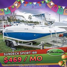 2022 Hurricane SunDeck Sport 188 OB