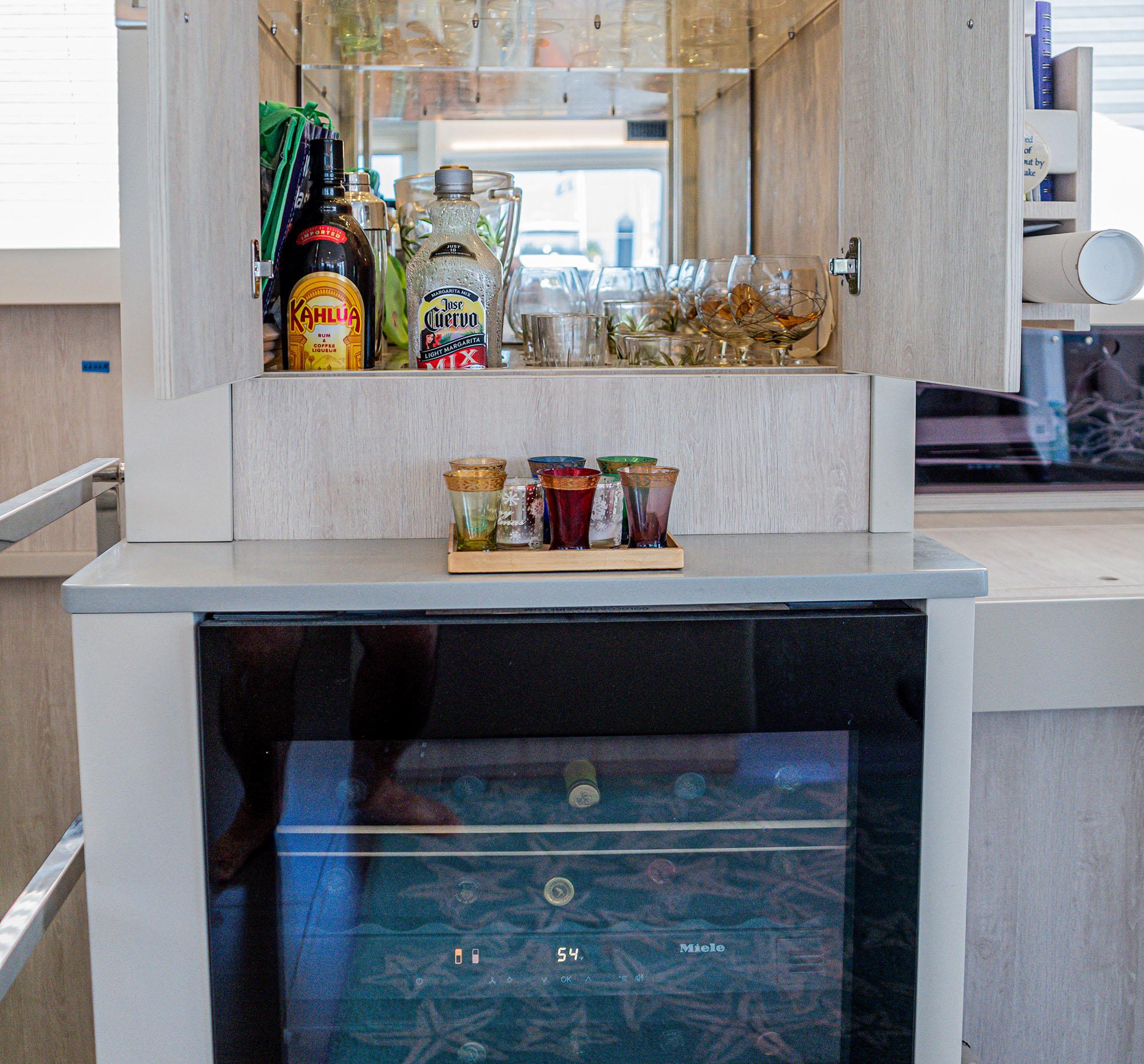 Miele Wine Cooler and Fine Crystal Cabinet