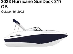 2023 Hurricane sundeck 217 outboard