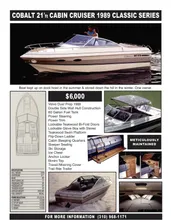 1989 Cobalt Cabin Cruiser Classic Series