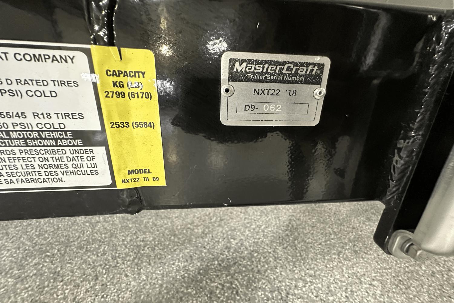 2018 MasterCraft NXT22