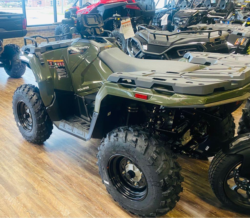 New 2023 Polaris Industries SPORTSMAN 450 H.O. - SAGE GREEN - Sage ...