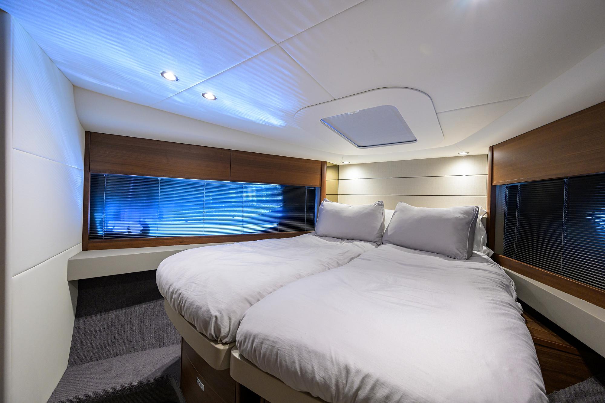 Princess V50 TraSeas - Forward Guest Stateroom, Berths Converted to Queen Berth