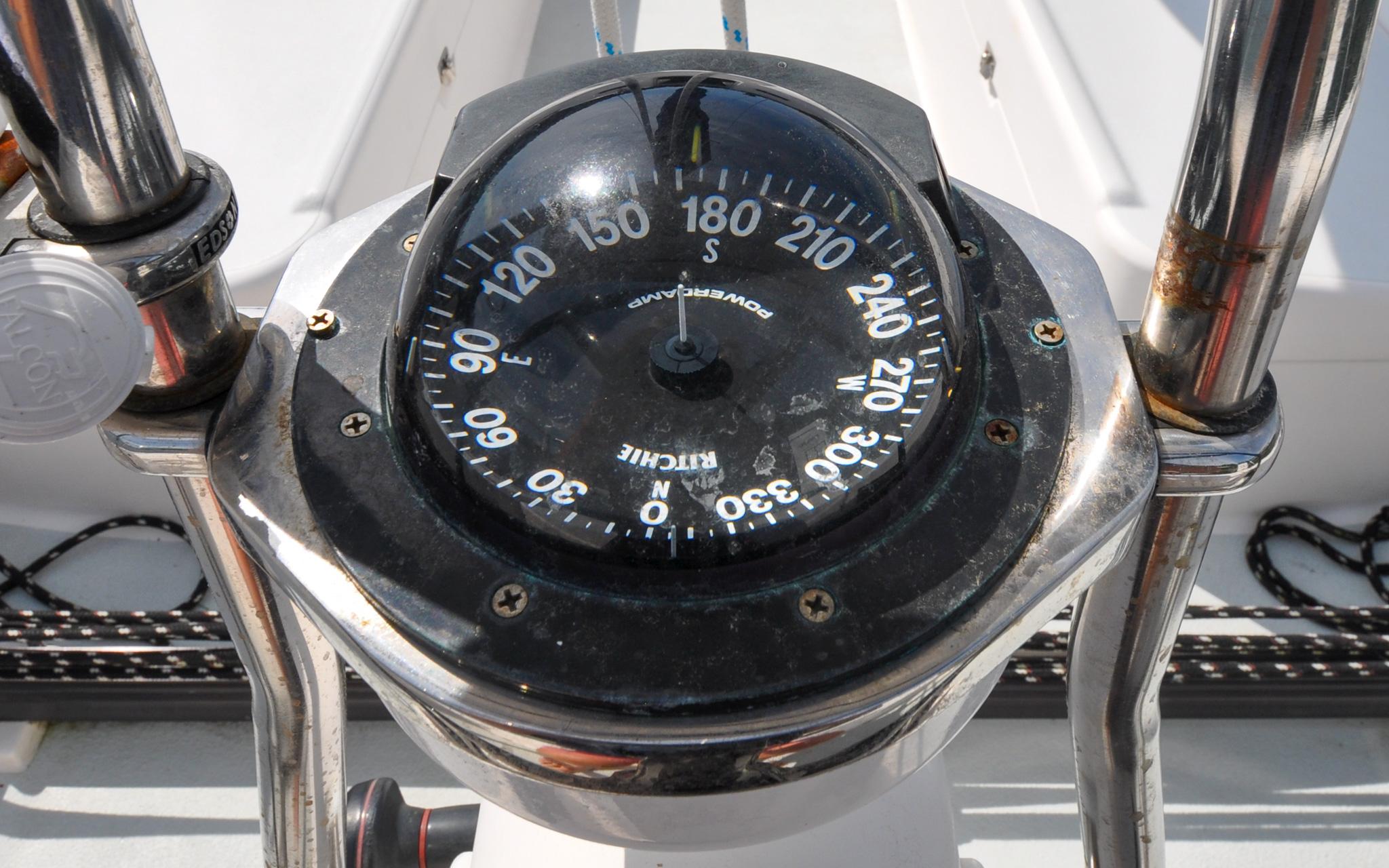 J/124 - Bel Canto - Cockpit - Helm Station - Ships Compass