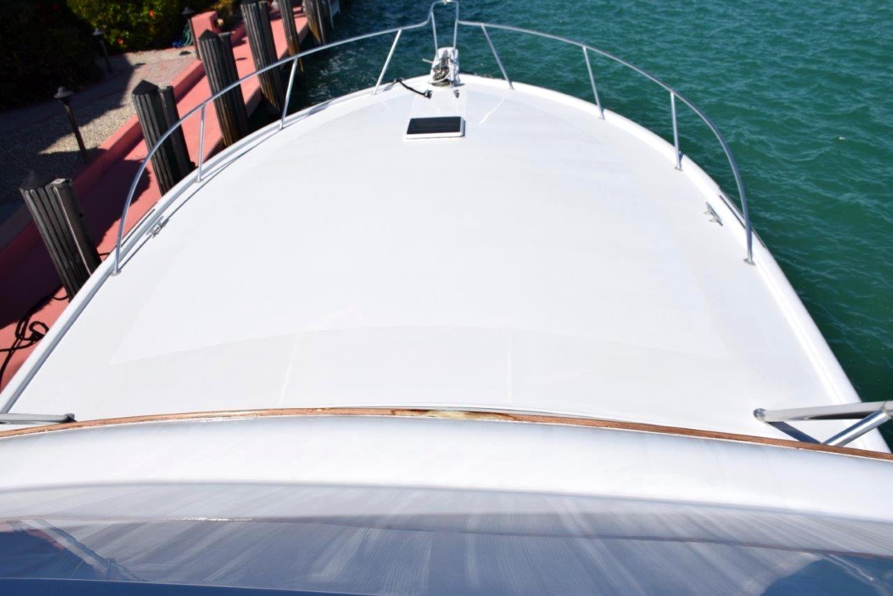 Foredeck view from flybridge