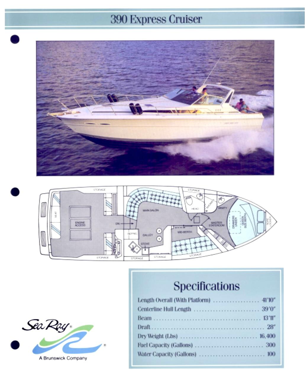 1991 Sea Ray 390 Express Cruiser